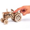 Wooden City - 3D Wooden Tractor Model - Brown